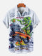 Men's Cartoon Funny Graphic Short Sleeve Hawaiian Shirt